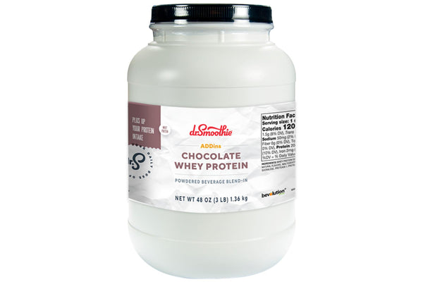Dr. Smoothie ADDins Whey Protein Chocolate - 48oz (3 lb) Jug