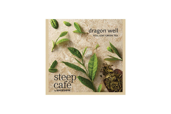Steep Café Tea by Bigelow - Individually Wrapped Tea Bag: Dragon Well