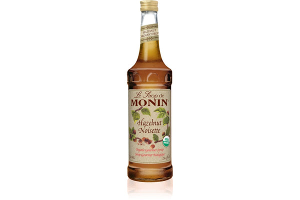 Monin 750ml Organic Hazelnut Syrup