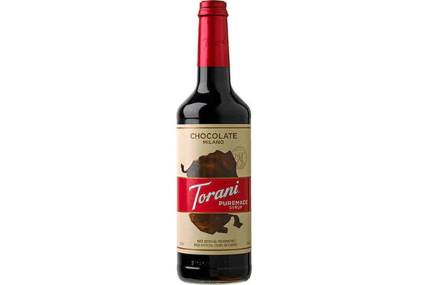 Torani 750ml Puremade Chocolate Milano Syrup