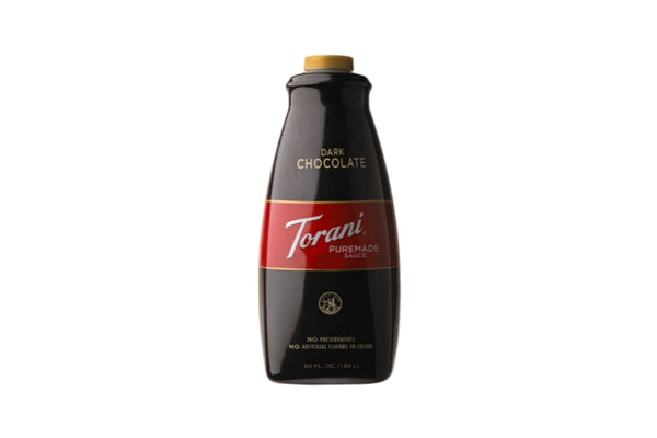 Torani 64 oz. Puremade Dark Chocolate Sauce