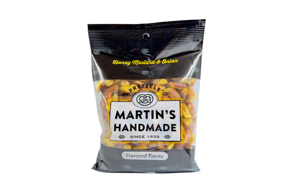 Martin's Handmade Pretzel Bits Honey Mustard and Onion - Case of 8 6oz Bags