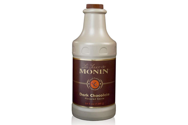 Monin Gourmet Sauce - 64 oz. Bottle: Dark Chocolate