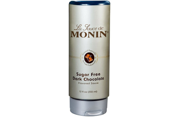 Monin Gourmet Sauce - 12 oz. Bottle: Dark Chocolate (Sugar Free)