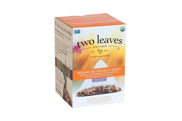 Two Leaves Tea - Box of 15 Tea Sachets: Organic Better Belly