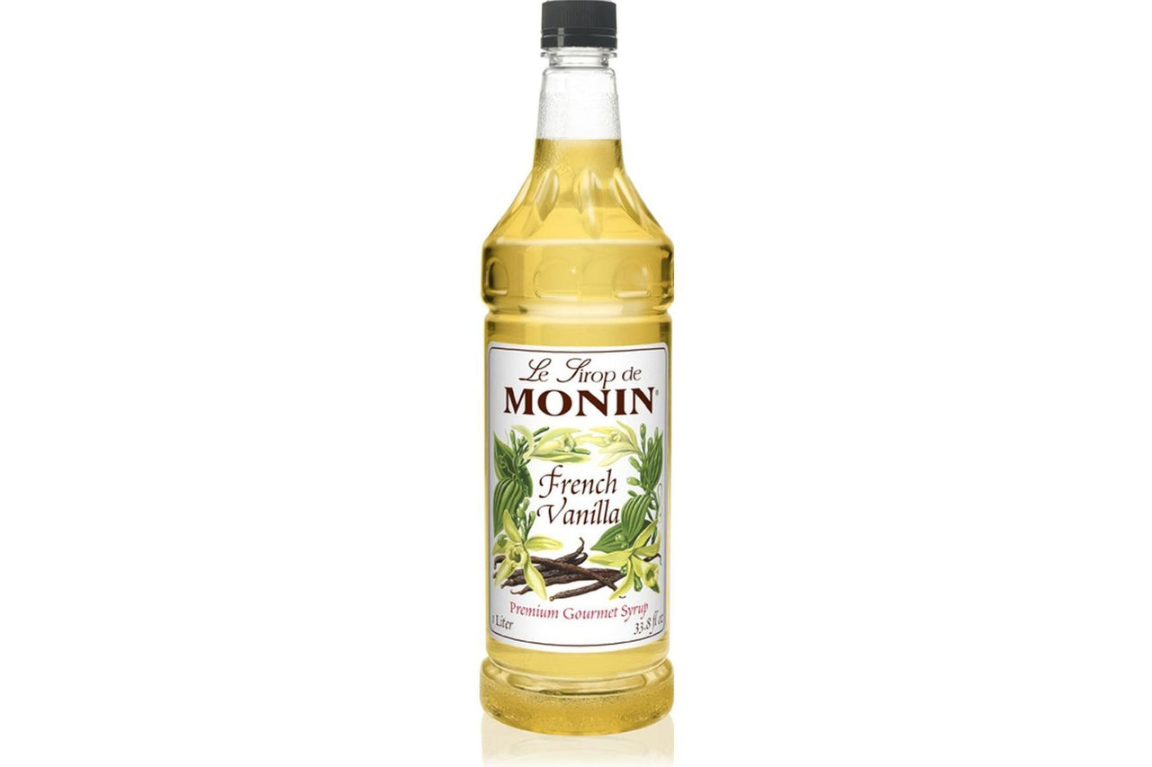 Monin Classic Syrup - 1L Plastic Bottle: French Vanilla