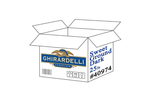 Ghirardelli Sweet Ground Dark Chocolate & Cocoa Powder - 25lb Box