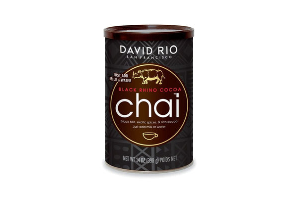 David Rio Chai (Endangered Species) - 14oz Canister: Black Rhino Cocoa