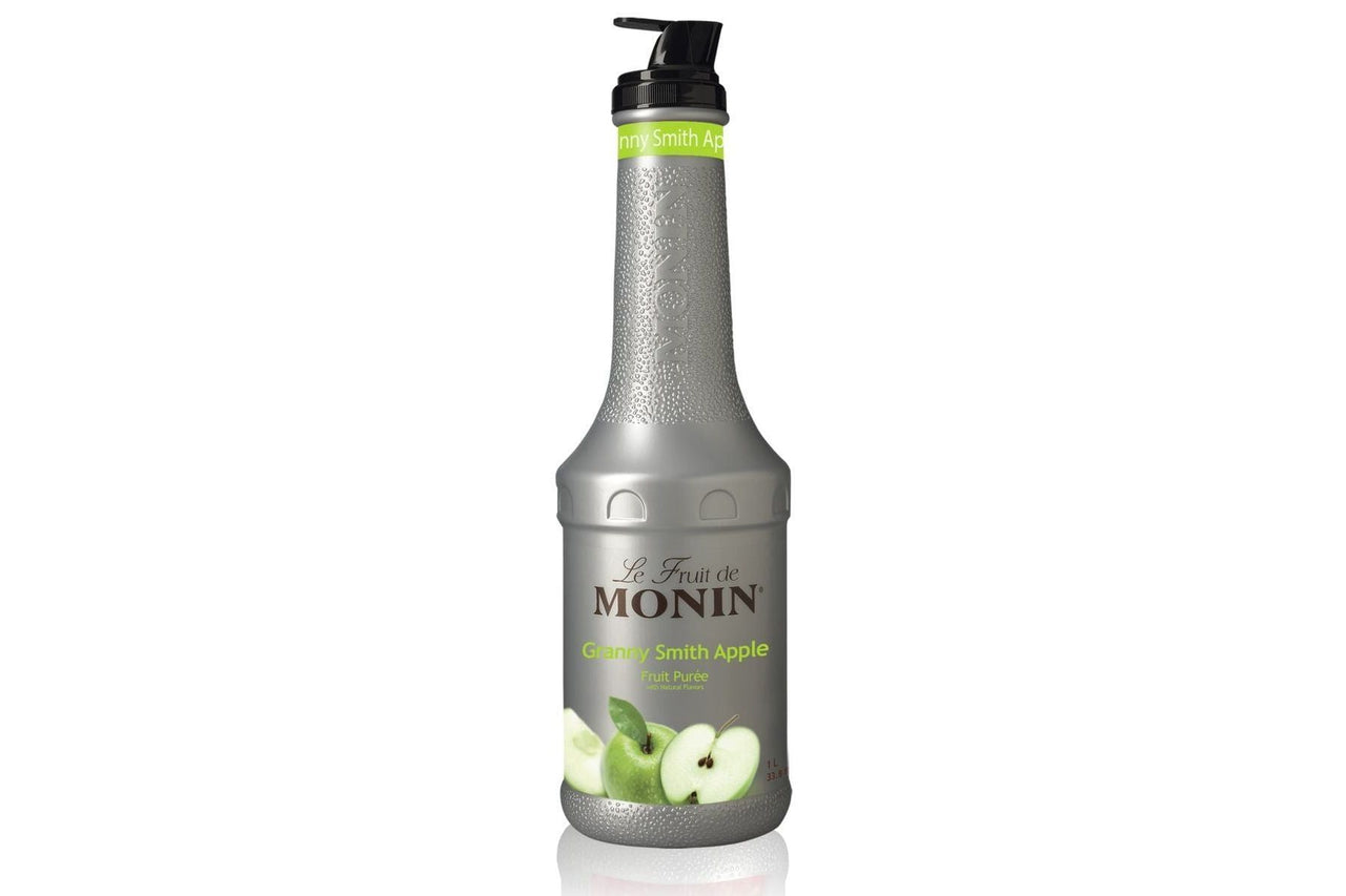 Monin Fruit Puree - 1L Plastic Bottle: Granny Smith Apple