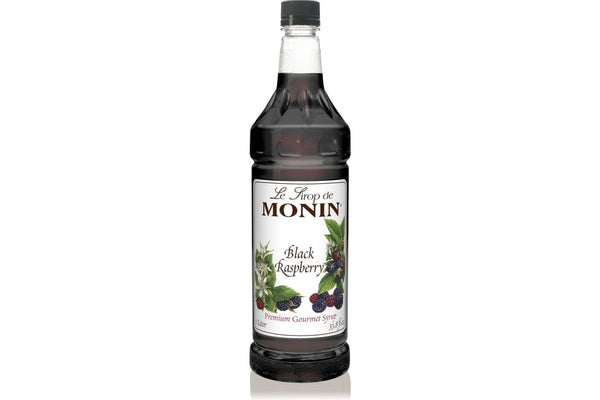 Monin Classic Syrup - 1L Plastic Bottle: Black Raspberry
