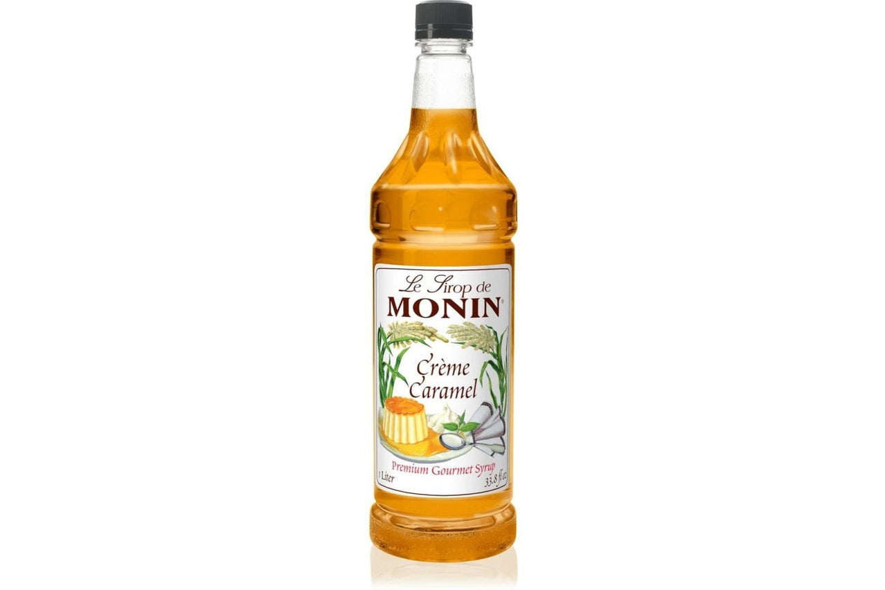 Monin Classic Syrup - 1L Plastic Bottle: Creme Caramel