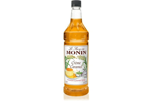 Monin Classic Syrup - 1L Plastic Bottle: Creme Caramel