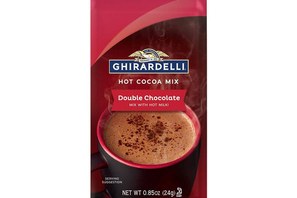 Ghirardelli Double Chocolate Hot Cocoa - Box of 250 .85oz Packets