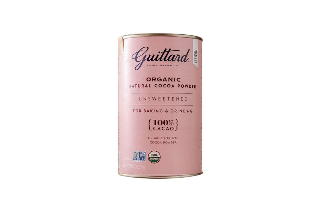 Guittard Cocoa - 8oz Can Unsweetened: Organic Natural Cocoa Powder