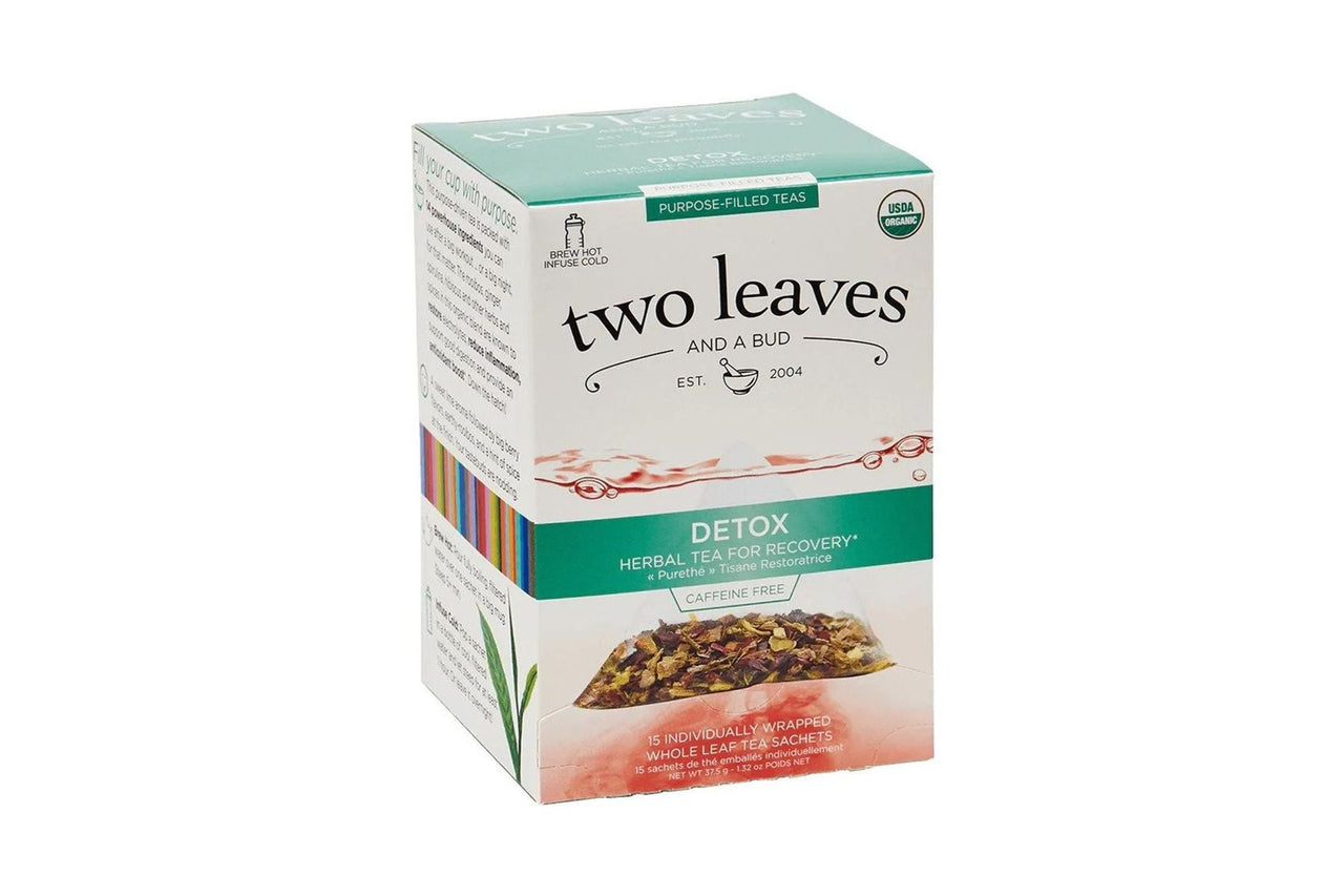 Two Leaves Tea - Box of 15 Tea Sachets: Organic Detox Tea