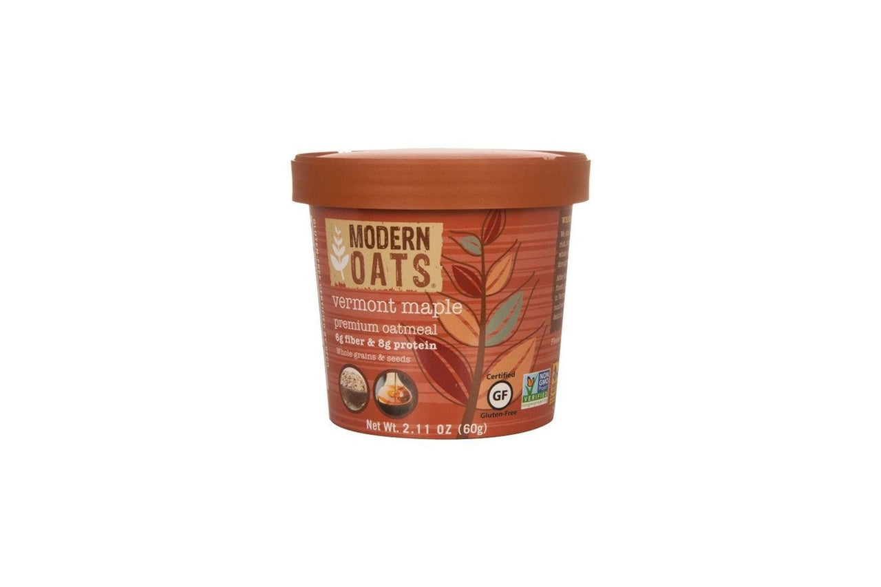 Modern Oats Premium Oatmeal - 2.11 Oz. Case of 12:  Vermont Maple