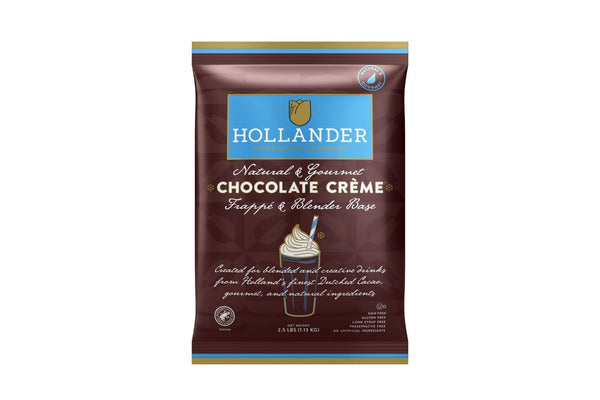 Hollander Creme Frappe & Blender Base - 2.5 lb. Bulk Bag: Chocolate Creme