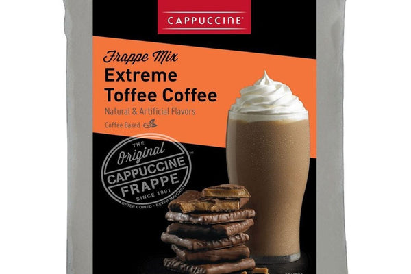 Cappuccine Coffee Frappe Mix - 3 lb. Bulk Bag: Extreme Toffee Coffee