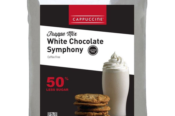 Cappuccine Frappe Mix - 3 lb. Bulk Bag: White Chocolate Symphony 50% Less Sugar