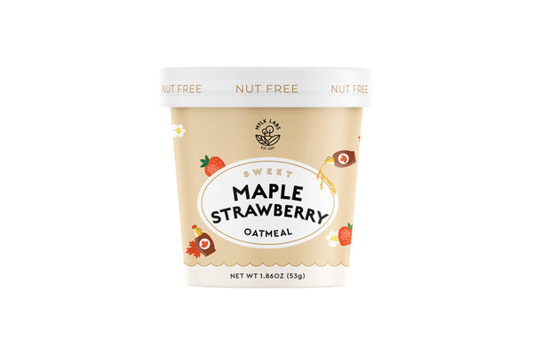 Mylk Labs Premium Oatmeal - 1.85 Oz. Case of 6: Maple Strawberry