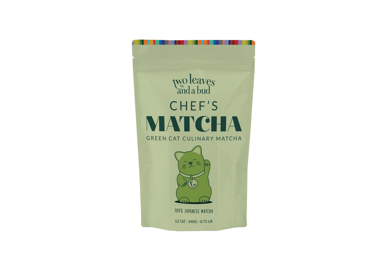 Two Leaves Chef Matcha Green Cat - 340g Bag