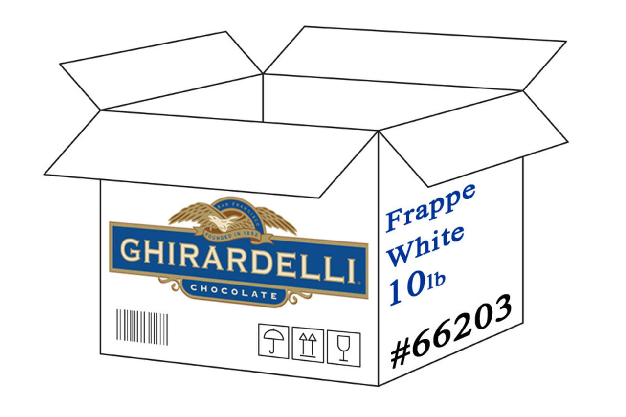 Ghirardelli 10 lb. Frappe - Classic White BOX