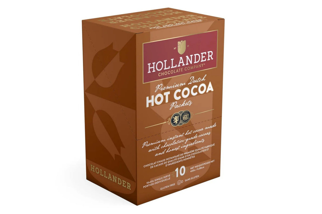 Hollander Single Serve Hot Chocolate Packets 40g - Box of 10