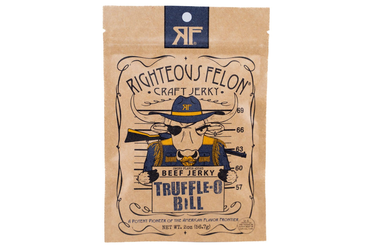 Righteous Felon Truffle-O Bill Beef Jerky (8-2oz bags)