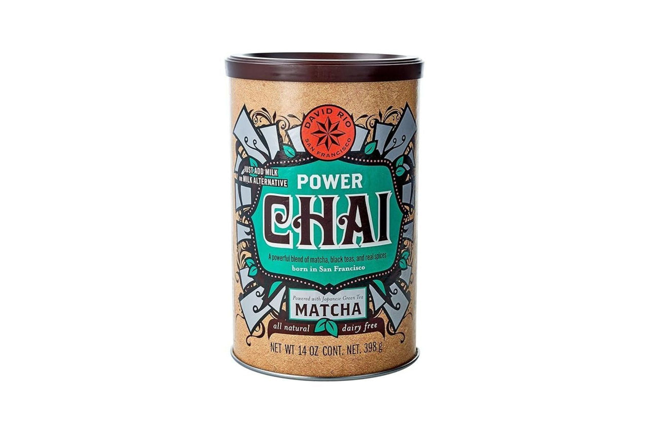 David Rio Power Chai - 14oz Canister: Matcha