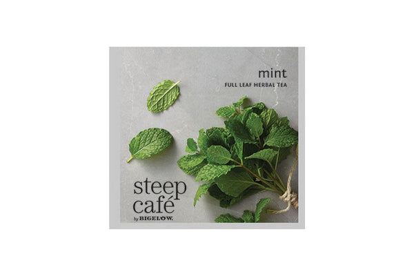 Steep Café Tea by Bigelow - Individually Wrapped Tea Bag: Herbal Tea - Mint