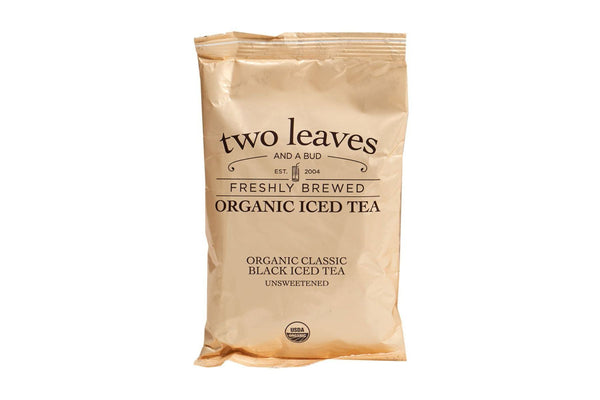 Two Leaves Tea: Organic Black - Box of 24 3oz. Pouches Loose Leaf Iced Tea