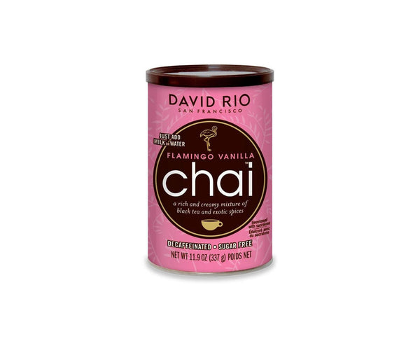 David Rio Chai (Endangered Species) - 11.9oz Canister: Flamingo Vanilla Decaf Sugar Free