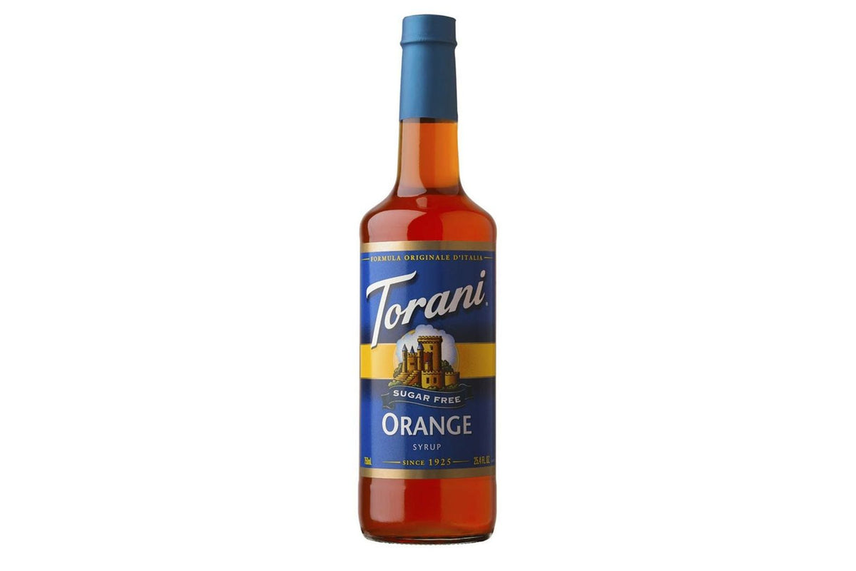 Torani Sugar Free Flavored Syrups - 750 ml Glass Bottle: Orange