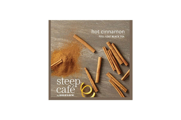 Steep Café Tea by Bigelow - Individually Wrapped Tea Bag: Hot Cinnamon