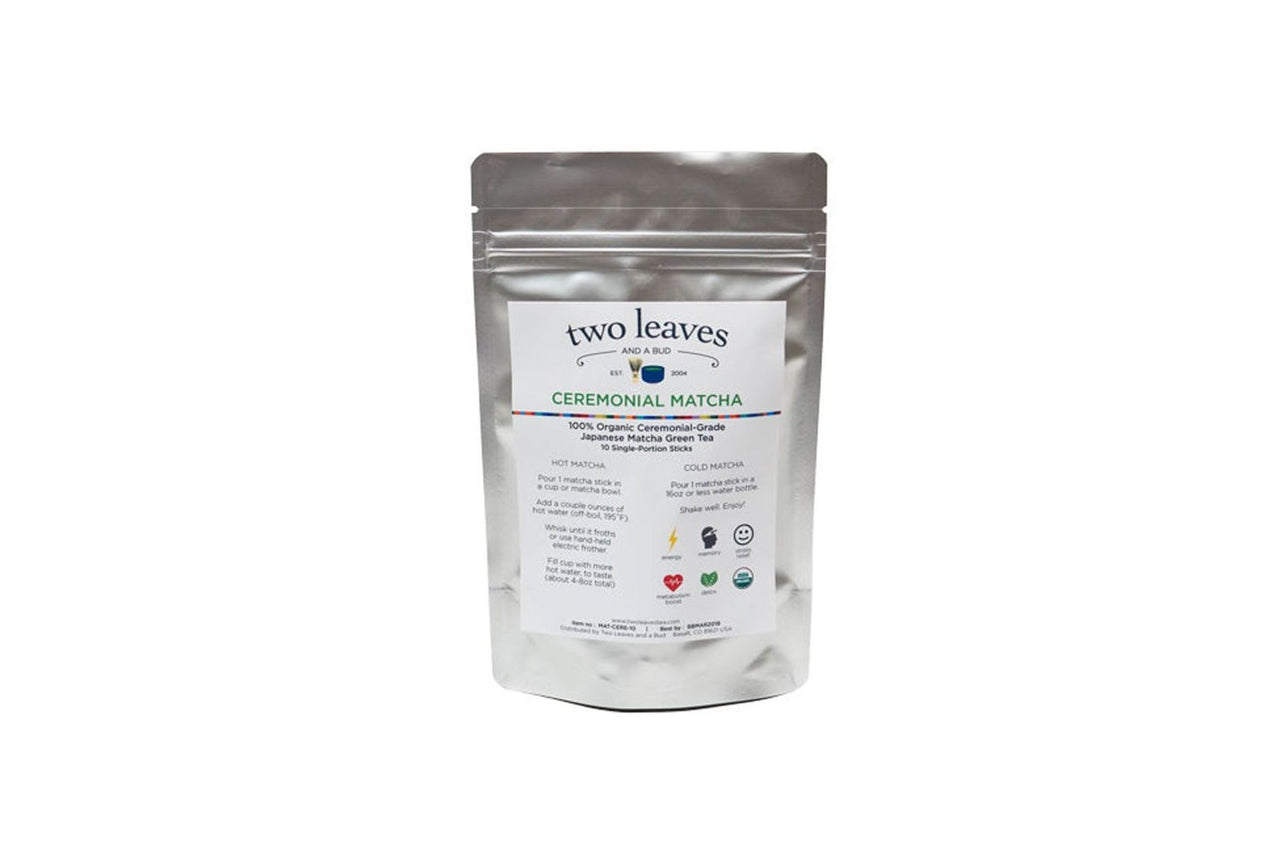 Two Leaves Tea: Ceremonial Matcha - Single Serve 10-pack