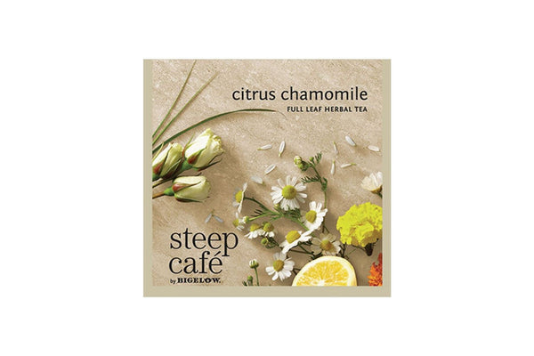 Steep Café Tea by Bigelow - Individually Wrapped Tea Bag: Citrus Chamomile