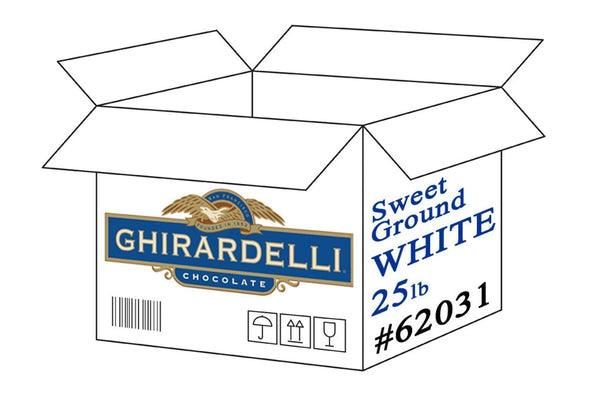 Ghirardelli Sweet Ground White Chocolate Powder - 25 lb. Box