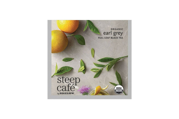 Steep Café Tea by Bigelow - Individually Wrapped Tea Bag: Flavored Tea - Organic Earl Grey