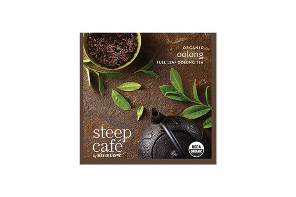Steep Café Tea by Bigelow - Individually Wrapped Tea Bag: Oolong Tea - Organic Oolong