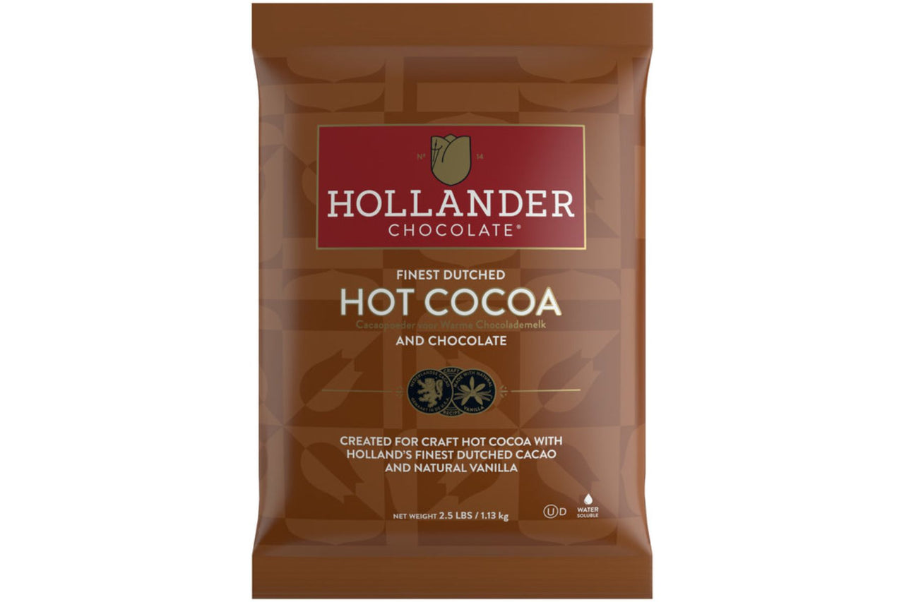 Hollander Finest Dutched Hot Cocoa Powder 2.5 lb bag