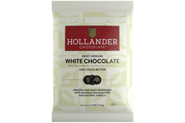Hollander Sweet Ground White Chocolate Powder 2.5 lb bag