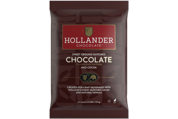Hollander Sweet Ground Dutched Chocolate Powder 2.5 lb bag
