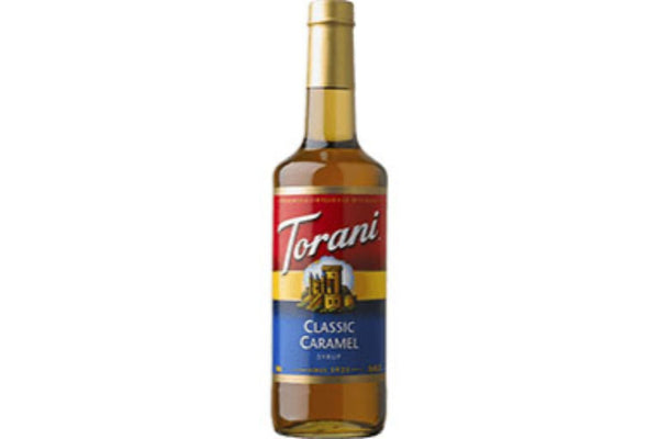 Torani 750ml Classic Caramel Syrup