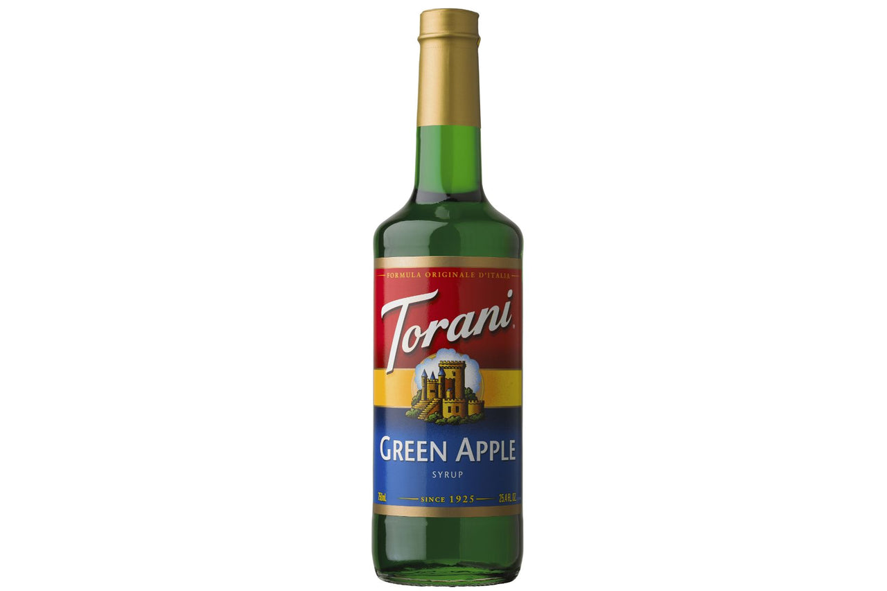 Torani 750ml Green Apple Syrup