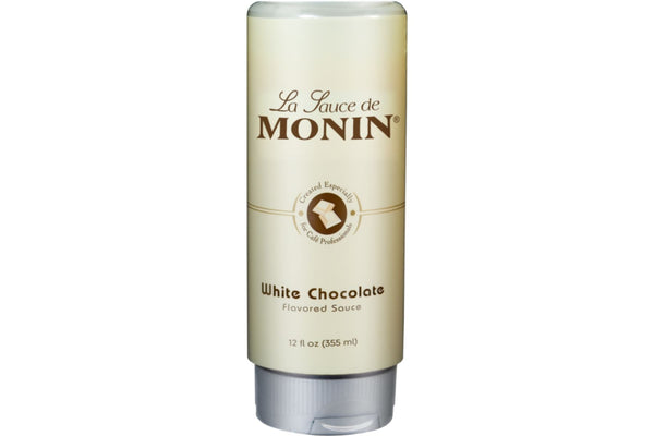 Monin 12 oz. White Chocolate Sauce (Squeeze Bottle)