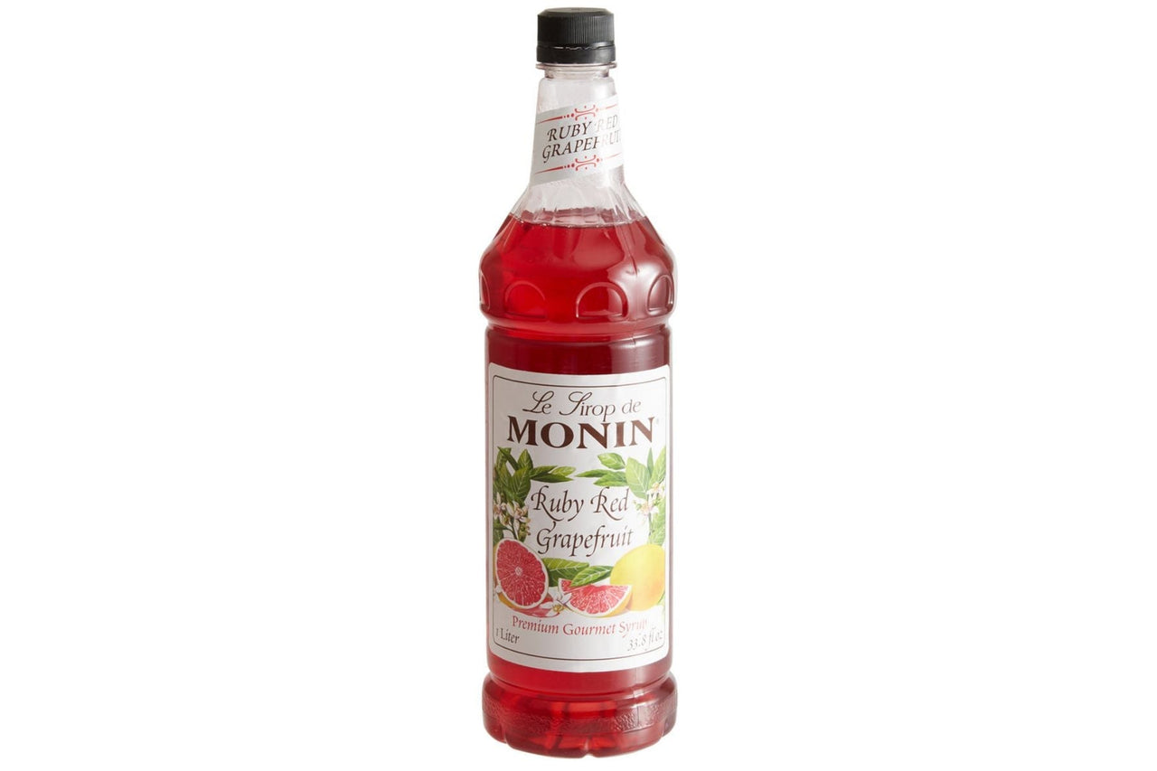 Monin 1 Liter Ruby Red Grapefruit Syrup