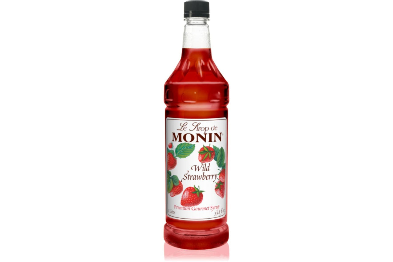 Monin 1 Liter Wild Strawberry Syrup