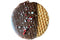 Stroopies - Dark Chocolate with Christmas Sprinkle - (1 cs. of 12)