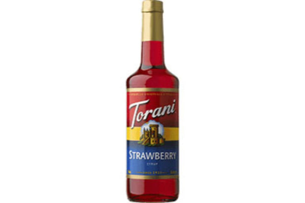 Torani 750ml Strawberry Syrup