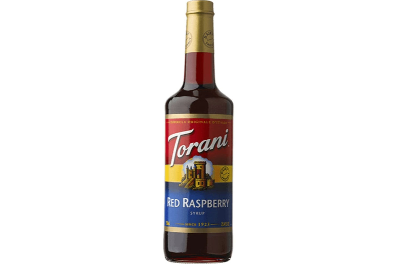 Torani 750ml Red Raspberry (Dairy Friendly) Syrup